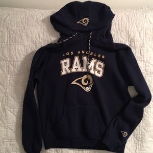 LA Rams hoodie, size M, by NFL.